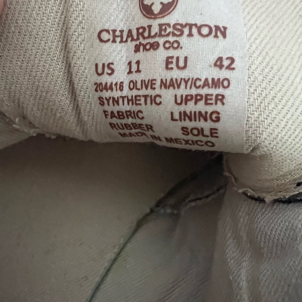 CHARLESTON SHOE CO. Women's Olive and Navy Sneakers - Picture 13 of 13